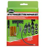 Slime atv / trailer bandenreparatieset met co₂ patronen