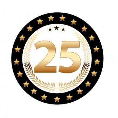 25x Luxe Bierviltjes 25 jaar feestartikelen
