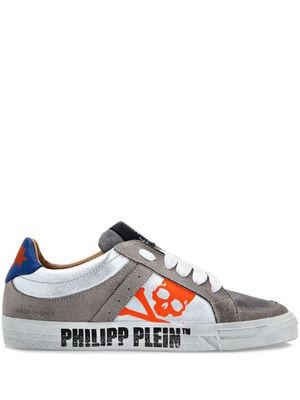 Philipp Plein baskets Retrokickz TM en cuir - Gris