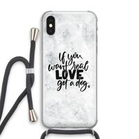 Partner in crime: iPhone XS Transparant Hoesje met koord