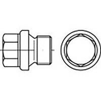 TOOLCRAFT TO-6855798 Sluitschroeven M33 Buitenzeskant DIN 910 Staal Verzinkt 10 stuk(s)