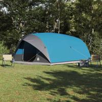 VidaXL Tunnel tent met dak met opslag blauw 500 x 348 x 200 cm taft