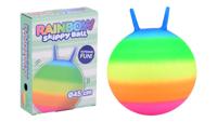John Toy Regenboog skippybal 45cm