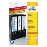 Avery-Zweckform Ordneretiketten L4760-10 38 x 192 mm Papier Wit Permanent hechtend 70 stuk(s)