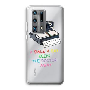 Smile: Huawei P40 Pro Plus Transparant Hoesje