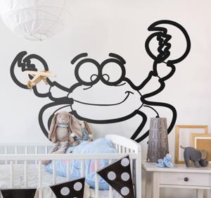 Sticker kinderkamer krab