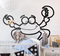 Sticker kinderkamer krab - thumbnail