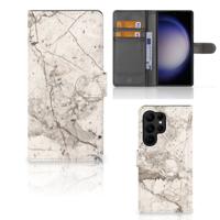 Samsung Galaxy S23 Ultra | Bookcase | Marmer Beige