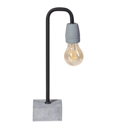 Concrete zwart bow tafellamp
