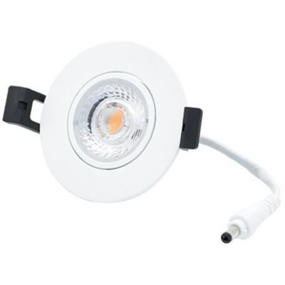 LED Camini Downlight rond kantelbaar 8W 36º 2.700K/DTW IP44 dimbaar Wit