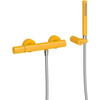 Douchekraan Tres Study | Opbouw | Mengkraan | 1-weg | hoh 15 cm | 1-knop | Rond | Geel
