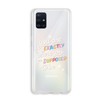 Right Place: Galaxy A51 4G Transparant Hoesje