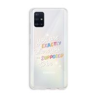 Right Place: Galaxy A51 4G Transparant Hoesje