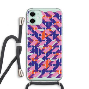 Skew Blush 3: iPhone 11 Transparant Hoesje met koord