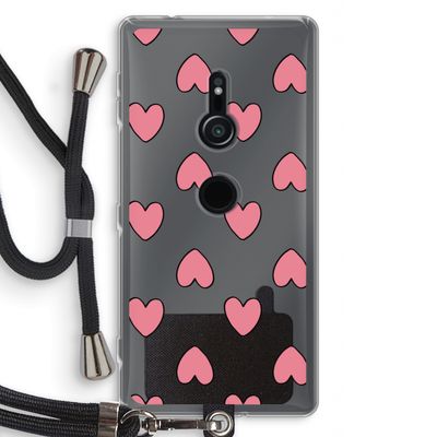 Ondersteboven verliefd: Sony Xperia XZ2 Transparant Hoesje met koord