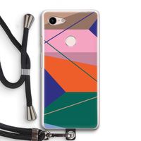 Gestalte 1: Pixel 3 Transparant Hoesje met koord