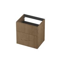 INK - Onderkast 2L A-sym Fin. Gefr. Tbv Greep - 600x450x650 Mm - Ash Grey