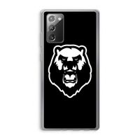 Angry Bear (black): Samsung Galaxy Note 20 / Note 20 5G Transparant Hoesje