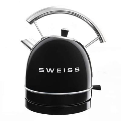 Vintage Waterkoker - SWEISS - KTL9 - 2200 W - 1,8 L - 360° Voet - Zwart