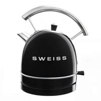 Vintage Waterkoker - SWEISS - KTL9 - 2200 W - 1,8 L - 360° Voet - Zwart