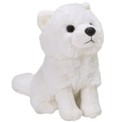 Wild Republic pluche poolvos - knuffeldier - wit - 13 cm - zittend