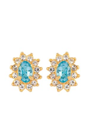 Susan Caplan Vintage boucles d'oreilles serties de cristaux (années 1980)