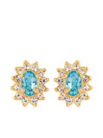 Susan Caplan Vintage boucles d'oreilles serties de cristaux (années 1980)