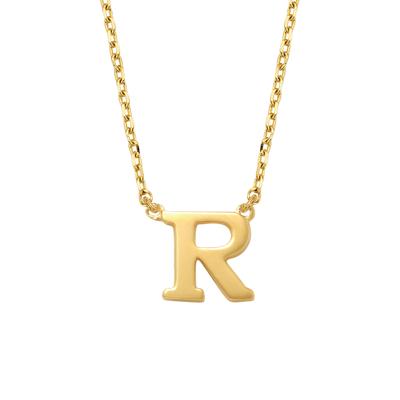 Minimalistische letter ketting - 14K GOUD - Goud - R