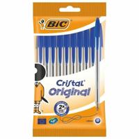 Set Balpennen Bic Cristal Original 516352 Blauw (10 Stuks)