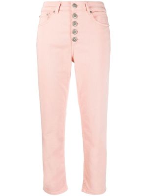 DONDUP jean cigarette à coupe courte - Rose