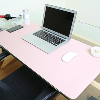 Multifunctionele Business PVC lederen muismat toetsenbord pad tabel mat computer bureau mat grootte: 120 x 60cm (roze)