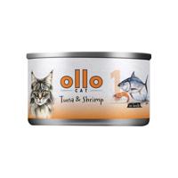 OLLO Cat nr 1 Tuna & Shrimp in broth - nat kattenvoer - 70g