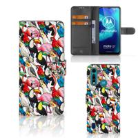 Motorola G8 Power Lite | Telefoonhoesje | Met pasjeshouder | Birds