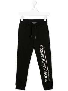 Calvin Klein Kids pantalon de jogging à lien de resserrage - Noir