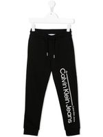 Calvin Klein Kids pantalon de jogging à lien de resserrage - Noir