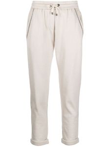 Brunello Cucinelli pantalon en coton fuselé - Tons neutres