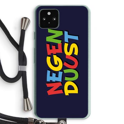 90's One: Pixel 5a 5G Transparant Hoesje met koord