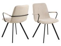 Set van 2 stoelen SELORIA beige - thumbnail