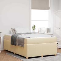 Bedframe met matras Crème 120 x 200 cm Stof