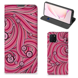 Samsung Galaxy Note 10 Lite Bookcase Swirl Pink