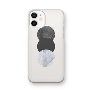 Marmeren cirkels: iPhone 12 mini Transparant Hoesje