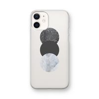 Marmeren cirkels: iPhone 12 mini Transparant Hoesje