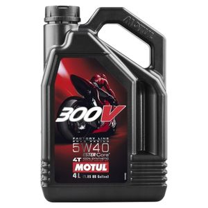 MOTUL 5W-40 300V Factory line road racing synthetisch, Motorolie 4T, 4 liter