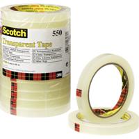 Scotch 5501266 5501266 Plakband Scotch 550 Transparant (l x b) 66 m x 12 mm 12 stuk(s) - thumbnail
