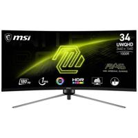 MSI MAG 345CQRDE Gaming monitor Energielabel F (A - G) 86.4 cm (34 inch) 3440 x 1440 Pixel 16:9 1 ms HDMI, DisplayPort, Hoofdtelefoonaansluiting VA LCD - thumbnail