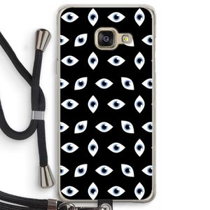 Eyes pattern: Samsung Galaxy A3 (2016) Transparant Hoesje met koord