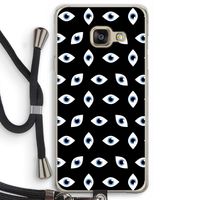 Eyes pattern: Samsung Galaxy A3 (2016) Transparant Hoesje met koord