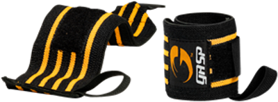 GASP Hardcore Wrist Wraps Black/Yellow