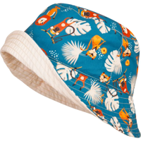 Playshoes zonnehoed omkeerbaar Fishing Jungle Petrol-55 cm