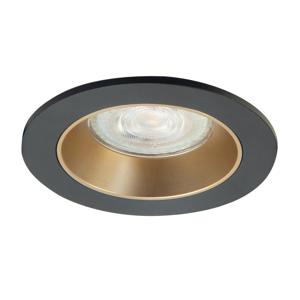 Highlight Design spotDownlights zwart met goud Ø 9,4cm - S7831.38